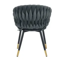 Home4you Tuoli FLORA 61x63xH83cm, Harmaa Sametti -NORE Kalusteet Myymälä tuoli flora 61x63xh83cm harmaa sametti e59fd halvempi reference