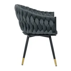 Home4you Tuoli FLORA 61x63xH83cm, Harmaa Sametti -NORE Kalusteet Myymälä tuoli flora 61x63xh83cm harmaa sametti fe9c4 netistai reference