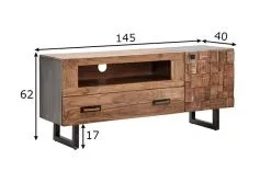 TV-pöytä A2A Industrial, Akaasia -NORE Kalusteet Myymälä tv poyta a2a industrial akaasia ee05c reference