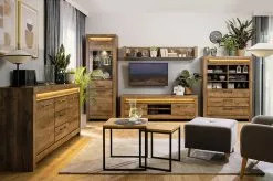 Black Red White TV-pöytä BRW Torin 2D, Ruskea -NORE Kalusteet Myymälä tv poyta brw torin 2d ruskea d3118 palaute reference