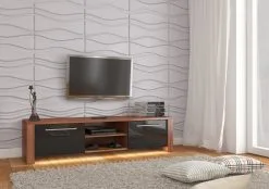 Meblocross TV-pöytä Helix, Musta/ruskea.