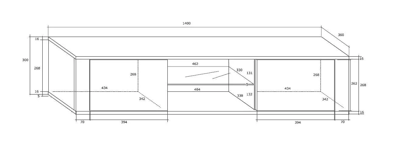 Meblocross Tv-pöytä Hit, Musta 2 Meblocross Tv-pöytä Hit, Musta - Image 2
