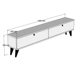 TV-pöytä Kalune Design Paris, Valkoinen -NORE Kalusteet Myymälä tv poyta kalune design paris valkoinen cc406 halvempi reference