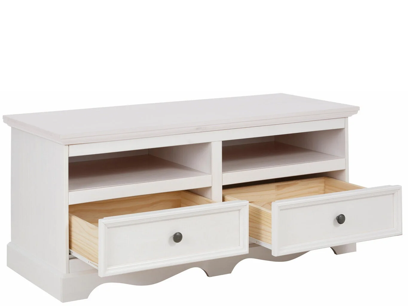 Notio Living Tv-pöytä Monty M, Valkoinen 3 Notio Living Tv-pöytä Monty M, Valkoinen - Image 3