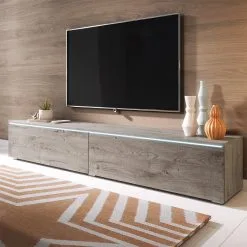 TV-pöytä Selsey Kane LED TV, Ruskea. -NORE Kalusteet Myymälä tv poyta selsey kane led tv ruskea 81292 netistai reference