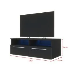 TV-pöytä Selsey Phiris, Musta -NORE Kalusteet Myymälä tv poyta selsey phiris musta 3ab0b palaute reference