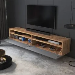 Tv-pöytä Selsey Rednaw 180, Harmaa/ruskea -NORE Kalusteet Myymälä tv poyta selsey rednaw 180 harmaaruskea 7dee6 palaute reference