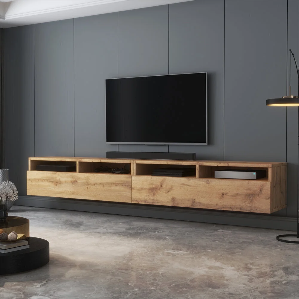 Tv-pöytä Selsey Rednaw 200, Ruskea 3 Tv-pöytä Selsey Rednaw 200, Ruskea - Image 3