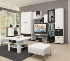 Meblocross TV-pöytä Solo, Musta/valkoinen. -NORE Kalusteet Myymälä tv poyta solo mustavalkoinen 05492 netistai reference