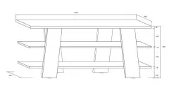 Meblocross TV-pöytä Via, Tammi. -NORE Kalusteet Myymälä tv poyta via tammi 6c48f netistai reference