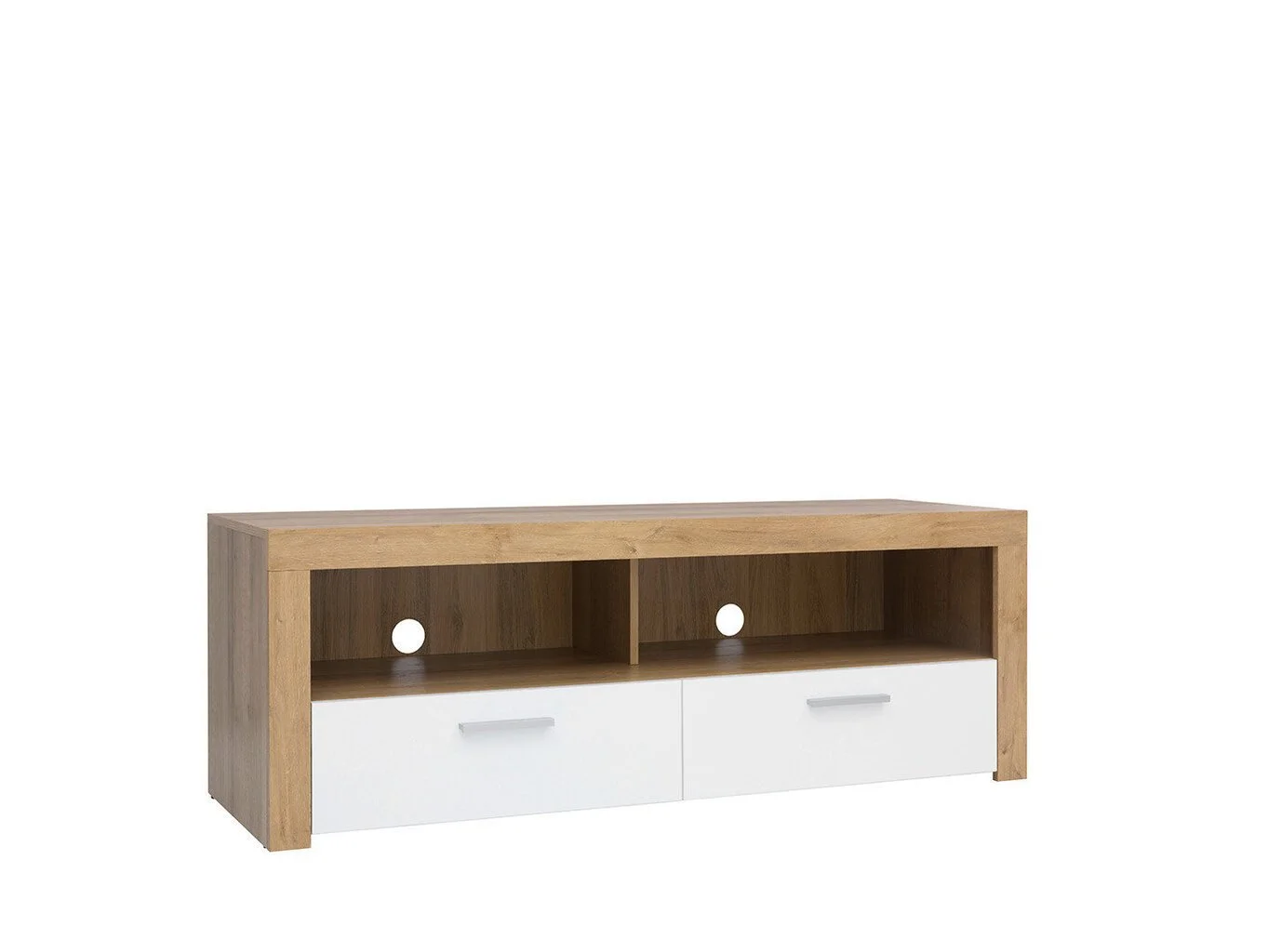 Black Red White TV-taso Balder, Valkoinen/tammi 2 Black Red White TV-taso Balder, Valkoinen/tammi - Image 2