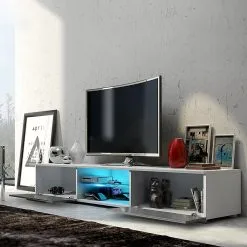 Selsey TV-taso Edith, Valkoinen/harmaa. -NORE Kalusteet Myymälä tv taso edith valkoinenharmaa 65684 hinta reference