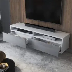 TV-taso Selsey Rednaw 140, Harmaa/valkoinen -NORE Kalusteet Myymälä tv taso selsey rednaw 140 harmaavalkoinen cbc4a palaute reference