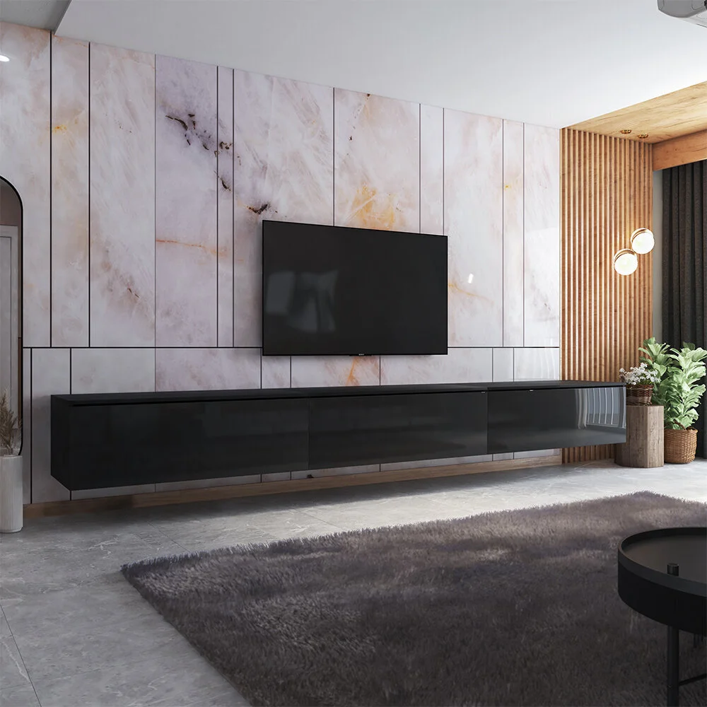 Selsey TV-taso Sesley Skylara, 300 Cm, Musta 2 Selsey TV-taso Sesley Skylara, 300 Cm, Musta - Image 2