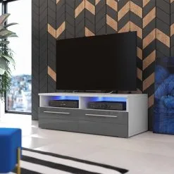 Selsey TV-taso Siena, Harmaa. -NORE Kalusteet Myymälä tv taso siena harmaa 55db4 netistai reference