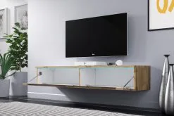 Selsey TV-taso Swift LED 140 Cm, Ruskea. -NORE Kalusteet Myymälä tv taso swift led 140 cm ruskea 62700 halvempi reference