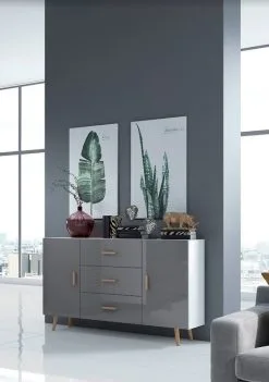 Gala Meble TV-taso Visby, Valkoinen/harmaa -NORE Kalusteet Myymälä tv taso visby valkoinenharmaa 879d9 palaute reference