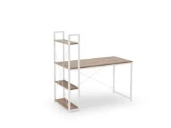 Työpöytä Halmar Narvik B1, Valkoinen/ruskea