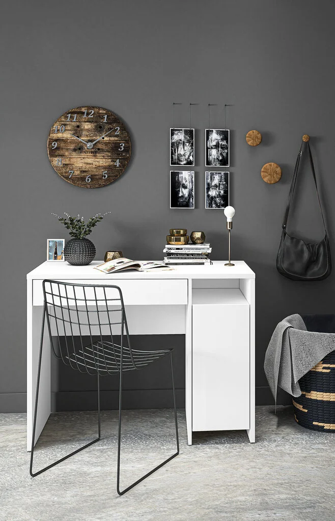 ML Meble Työpöytä Kendo 02, Valkoinen 3 ML Meble Työpöytä Kendo 02, Valkoinen - Image 3