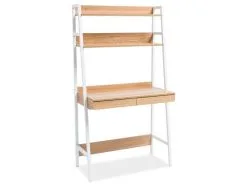 Signal Meble Työpöytä Olsen B, Valkoinen / Tammi