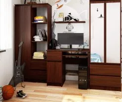 Työpöytä Piksel, Tummanruskea -NORE Kalusteet Myymälä tyopoyta piksel tummanruskea c559e netistai reference