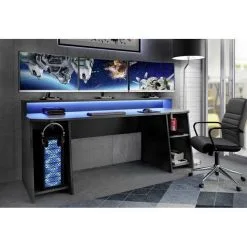 NORE Kalusteet Myymälä -NORE Kalusteet Myymälä tyopoyta tezaur 200 cm led musta b159f hinta reference