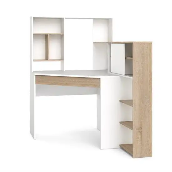 Työpöytä Tvilum Function Plus 138, Valkoinen/ruskea 1 Työpöytä Tvilum Function Plus 138, Valkoinen/ruskea