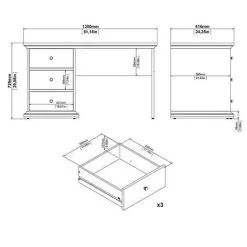 Työpöytä Tvilum Paris, Valkoinen -NORE Kalusteet Myymälä tyopoyta tvilum paris valkoinen fd38f osta reference