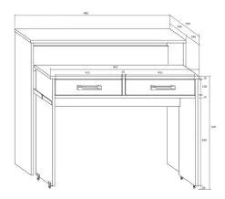 Meblocross Työpöytä Zoom, Valkoinen -NORE Kalusteet Myymälä tyopoyta zoom valkoinen 70c60 palaute reference
