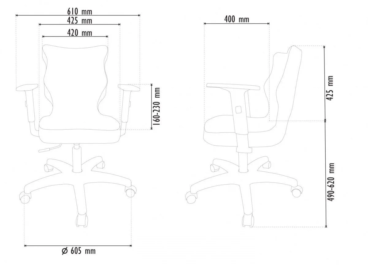 Työtuoli Entelo Uni VL01, Musta 4 Työtuoli Entelo Uni VL01, Musta - Image 4