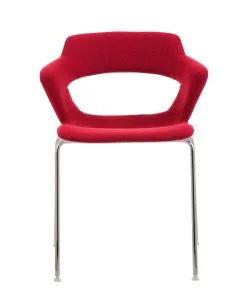 Työtuoli Wood Garden Aoki, Valkoinen / Punainen