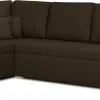 Universaali Pehmeä Kulmasohva Raheilla Bellezza Milo2, Tummanruskea