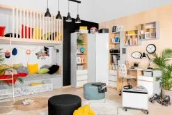 Black Red White Vaatekaappi BRW Nandu 2D1S, Harmaa/vaaleanpunainen -NORE Kalusteet Myymälä vaatekaappi brw nandu 2d1s harmaavaaleanpunainen 33171 palaute reference