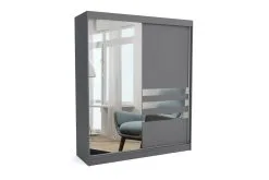 Vaatekaappi NORE Henry 160, Tummanharmaa