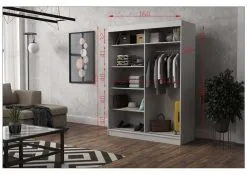 Vaatekaappi NORE Rob 160, Tammi Väri -NORE Kalusteet Myymälä vaatekaappi nore rob 160 tammi vari 4c4f6 palaute reference