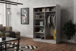 Vaatekaappi NORE Rob 160, Tammi Väri -NORE Kalusteet Myymälä vaatekaappi nore rob 160 tammi vari 955dc netistai reference