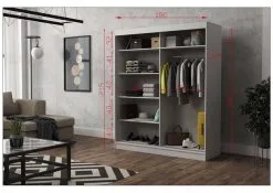 Vaatekaappi NORE Rob 180, Tammi -NORE Kalusteet Myymälä vaatekaappi nore rob 180 tammi f390a palaute reference