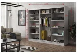 Vaatekaappi NORE Suzan 250, Tammi -NORE Kalusteet Myymälä vaatekaappi nore suzan 250 tammi 5a292 palaute reference