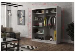 Vaatekaappi NORE Tom 180, Tummanharmaa -NORE Kalusteet Myymälä vaatekaappi nore tom 180 tummanharmaa a64f9 palaute reference