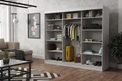 Vaatekaappi NORE Tom 250, Harmaa -NORE Kalusteet Myymälä vaatekaappi nore tom 250 harmaa 7a4c7 netistai reference