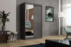 Vaatekaappi NORE Tom2 120, Tummanharmaa -NORE Kalusteet Myymälä vaatekaappi nore tom2 120 tummanharmaa 7e586 hinta reference