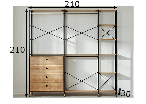 Vaatekaappijärjestelmä 2 Vaatekaappijärjestelmä - Image 2