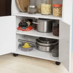 SoBuy Valkoinen Puinen Keittiökaappi Pyörillä FRG241-W 8 SoBuy Valkoinen Puinen Keittiökaappi Pyörillä FRG241-W -NORE Kalusteet Myymälä valkoinen puinen keittiokaappi pyorilla frg241 w bbf4c palaute reference