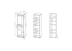 ML Meble ​Vitriini Blanco 02 -NORE Kalusteet Myymälä vitriini blanco 02 42b18 hinta reference