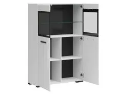 Black Red White Vitriini BRW Assen 2W, Valkoinen -NORE Kalusteet Myymälä vitriini brw assen 2w valkoinen 30de2 osta reference