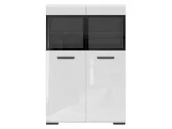 Black Red White Vitriini BRW Assen 2W, Valkoinen -NORE Kalusteet Myymälä vitriini brw assen 2w valkoinen 58f03 hinta reference