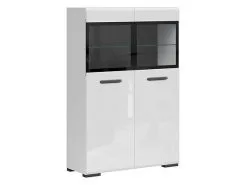 Black Red White Vitriini BRW Assen 2W, Valkoinen -NORE Kalusteet Myymälä vitriini brw assen 2w valkoinen ea72f palaute reference