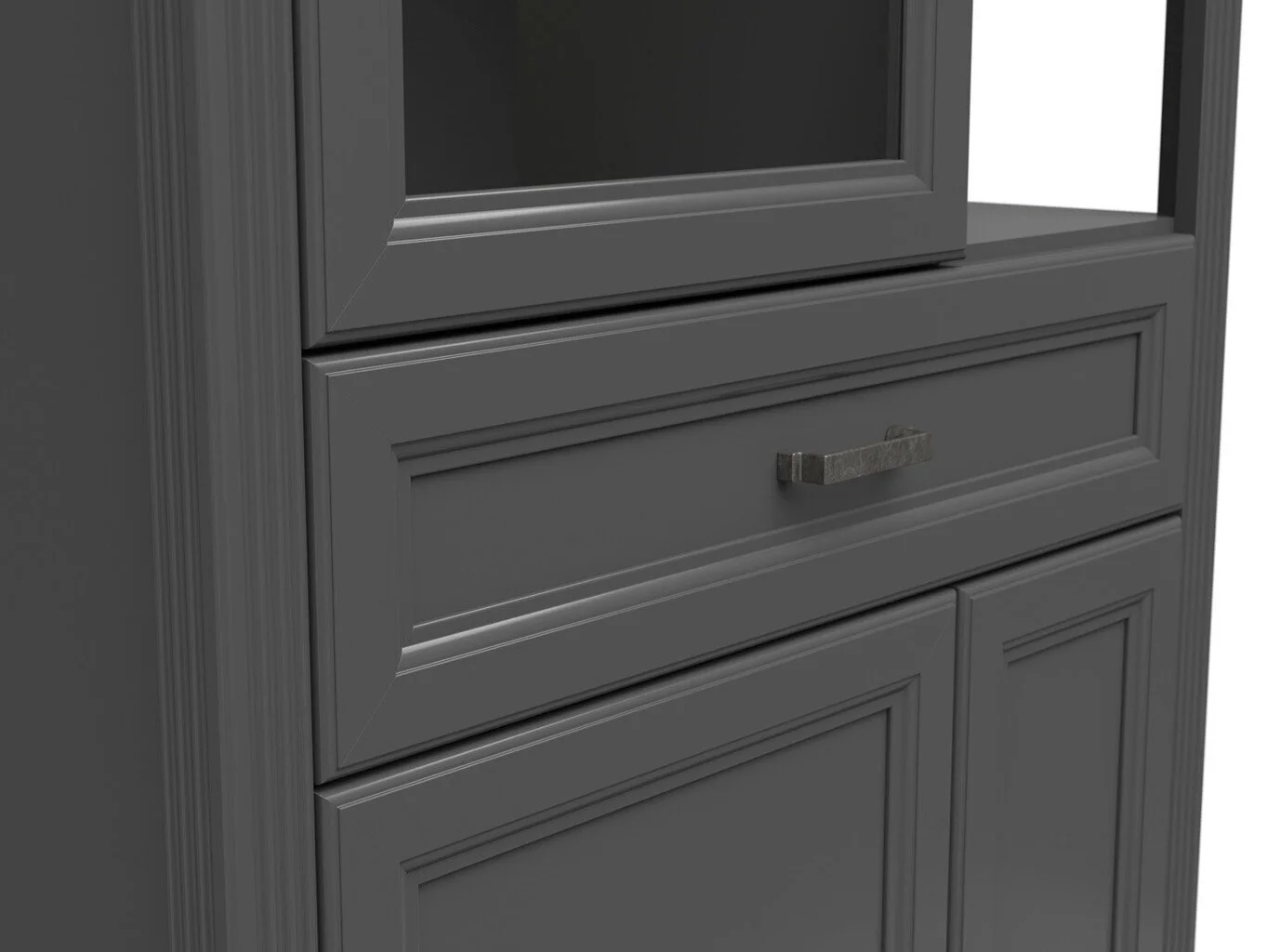 Black Red White Vitriini BRW Jasmin, Harmaa/ruskea 4 Black Red White Vitriini BRW Jasmin, Harmaa/ruskea - Image 4