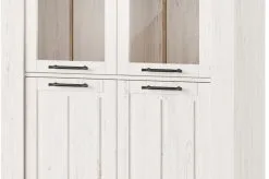 Szynaka Meble Vitriini Country 12, Ruskea/valkoinen. -NORE Kalusteet Myymälä vitriini country 12 ruskeavalkoinen 65760 netistai reference