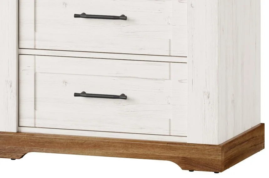 Szynaka Meble Vitriini Country 14, Ruskea/valkoinen. 3 Szynaka Meble Vitriini Country 14, Ruskea/valkoinen. - Image 3